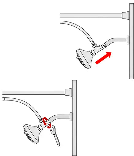 Secure the Showerhead